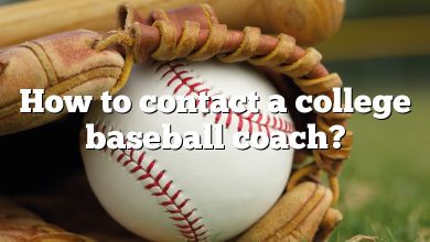 How to contact a college baseball coach?