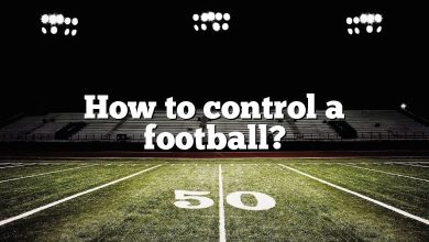 How to control a football?