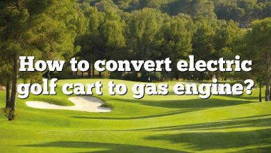 How to convert electric golf cart to gas engine?