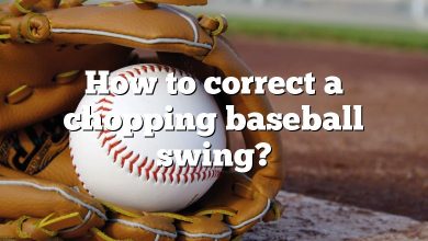 How to correct a chopping baseball swing?