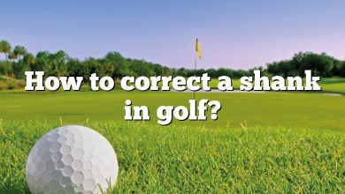 How to correct a shank in golf?