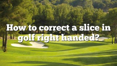 How to correct a slice in golf right handed?