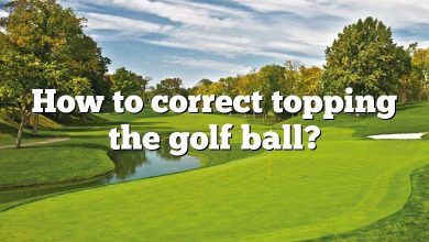 How to correct topping the golf ball?