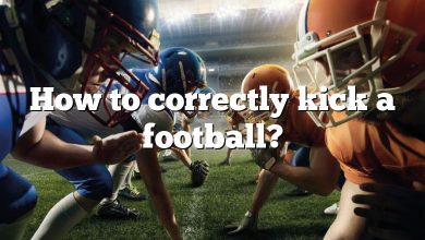How to correctly kick a football?