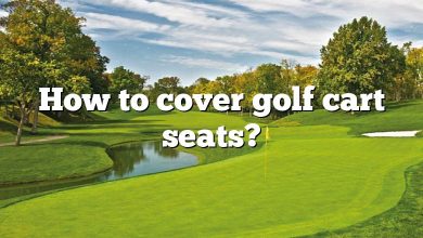 How to cover golf cart seats?