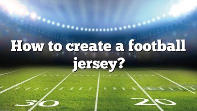 How to create a football jersey?