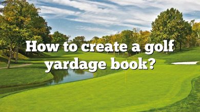 How to create a golf yardage book?