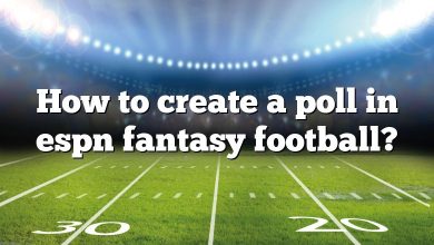 How to create a poll in espn fantasy football?