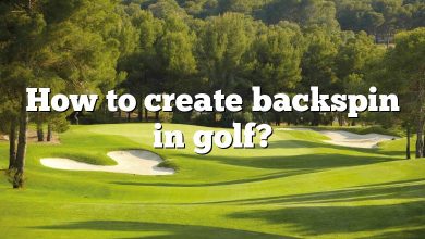 How to create backspin in golf?