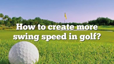 How to create more swing speed in golf?