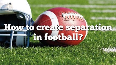 How to create separation in football?