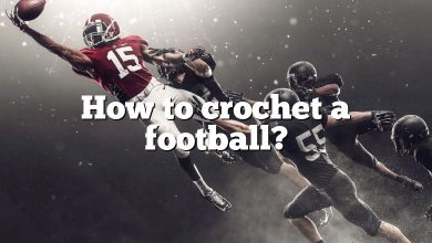 How to crochet a football?