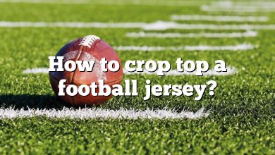 How to crop top a football jersey?