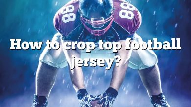 How to crop top football jersey?