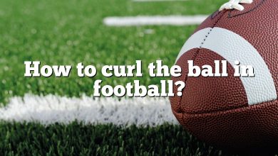 How to curl the ball in football?