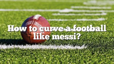 How to curve a football like messi?