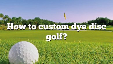 How to custom dye disc golf?
