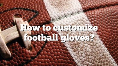 How to customize football gloves?