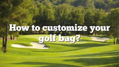 How to customize your golf bag?