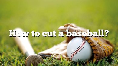 How to cut a baseball?