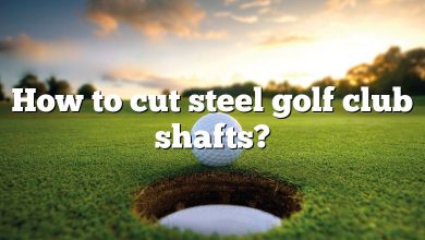 How to cut steel golf club shafts?
