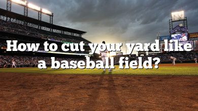 How to cut your yard like a baseball field?