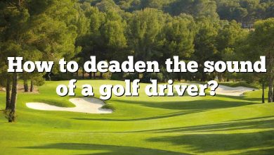 How to deaden the sound of a golf driver?