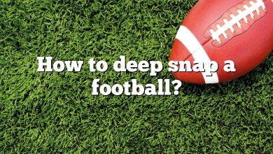 How to deep snap a football?