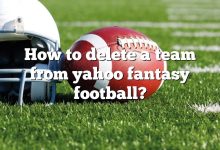 How to delete a team from yahoo fantasy football?