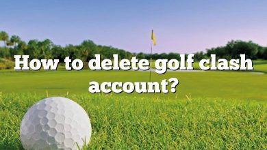 How to delete golf clash account?