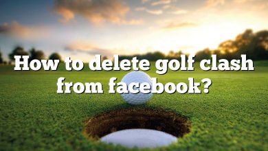 How to delete golf clash from facebook?