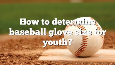 How to determine baseball glove size for youth?