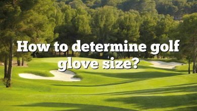 How to determine golf glove size?