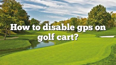 How to disable gps on golf cart?
