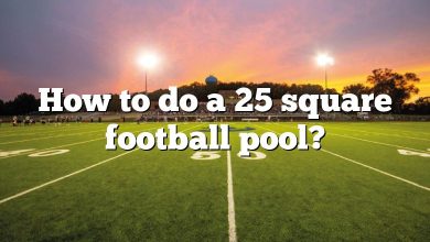 How to do a 25 square football pool?
