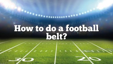 How to do a football belt?