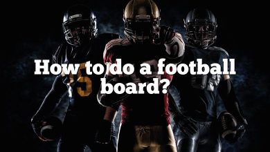 How to do a football board?
