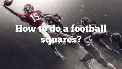 How to do a football squares?