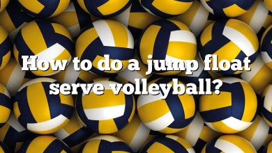 How to do a jump float serve volleyball?
