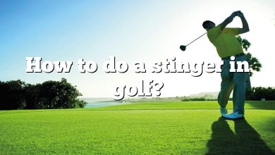 How to do a stinger in golf?