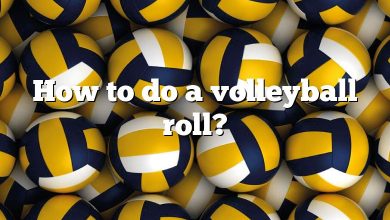 How to do a volleyball roll?