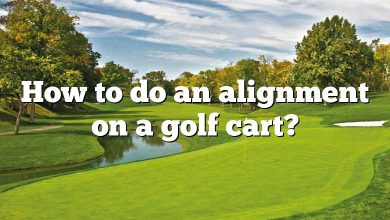 How to do an alignment on a golf cart?