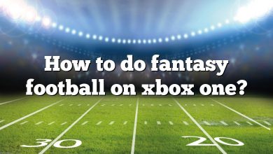 How to do fantasy football on xbox one?