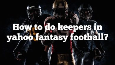 How to do keepers in yahoo fantasy football?