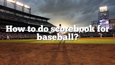 How to do scorebook for baseball?