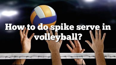 How to do spike serve in volleyball?