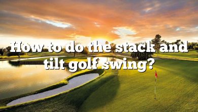 How to do the stack and tilt golf swing?