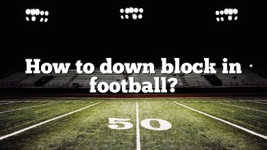 How to down block in football?