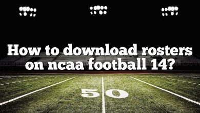 How to download rosters on ncaa football 14?