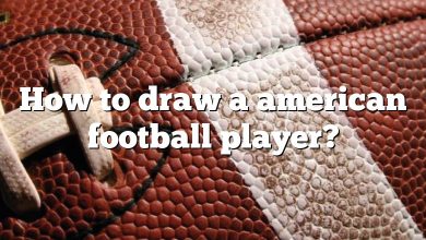 How to draw a american football player?
